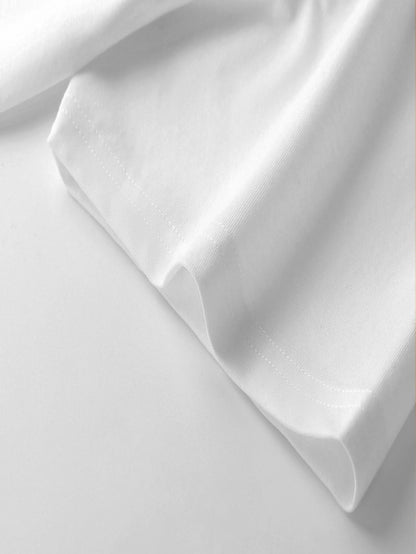 Women's Graphic Print T-Shirt - V-Neck Short Sleeve White Design – White option – main product image