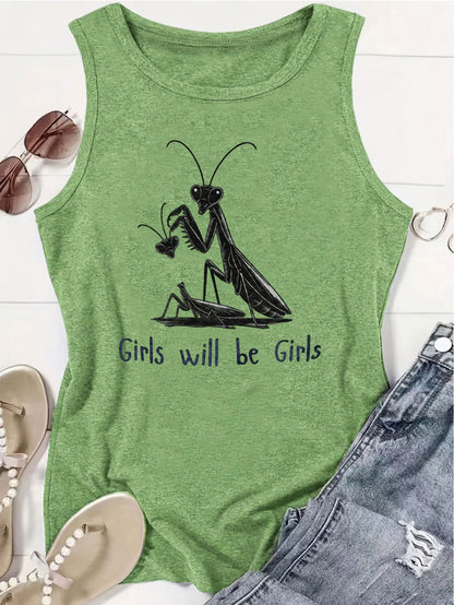 Women's Graphic Print Tank Top - Crew Neck – Sizes 1XL–5XL – view 10