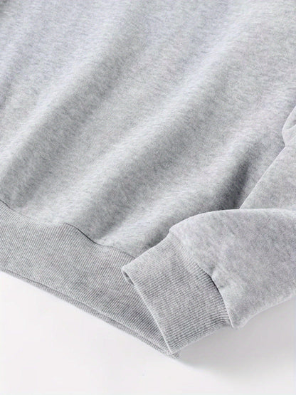 Women's Graphic Pullover Sweater - Crew Neck Long Sleeve detail view