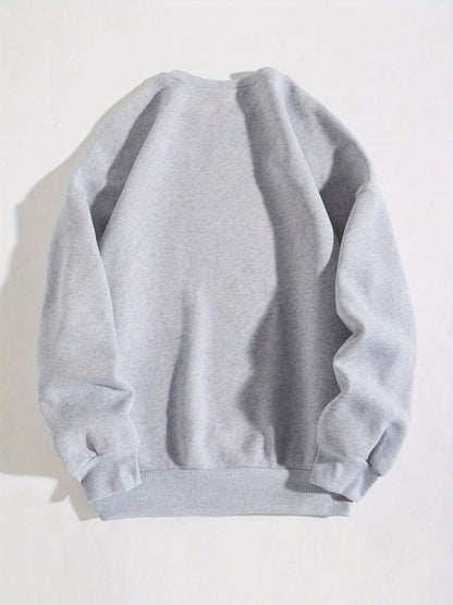Women's Graphic Pullover Sweater - Crew Neck Long Sleeve detail view