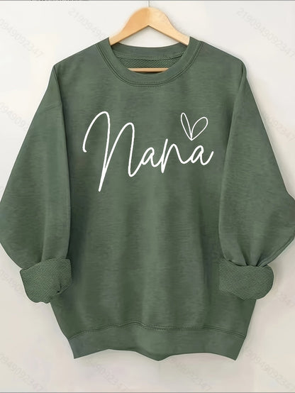 Women's Graphic Sweater - Crew Neck Long Sleeve – Green option – main product image