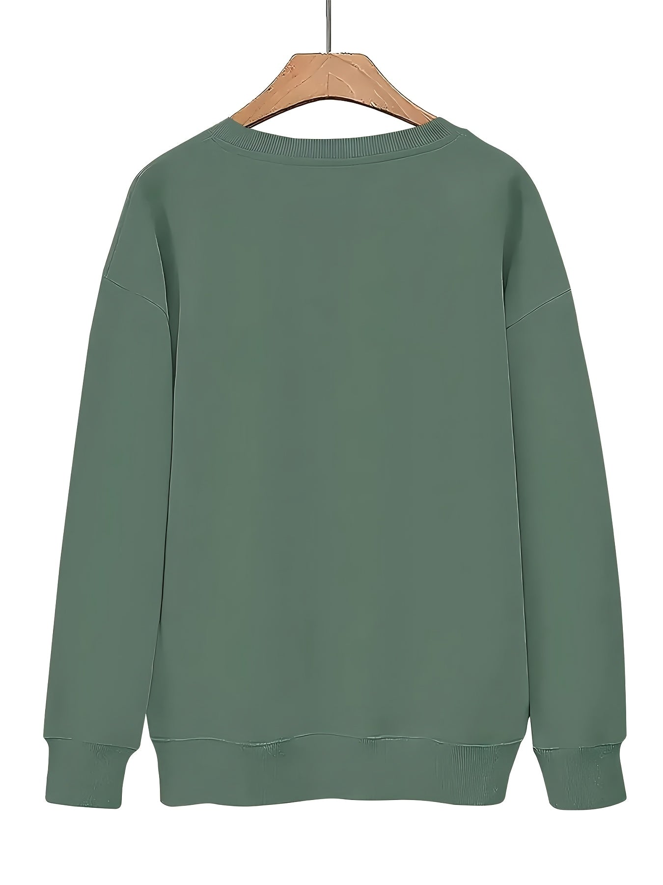 Women's Graphic Sweater - Relaxed Fit Crew Neck detail view
