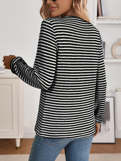 Women's Graphic Sweater - V-Neck Long Sleeve detail view