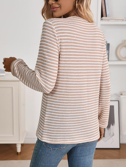 Women's Graphic Sweater - V-Neck Long Sleeve detail view