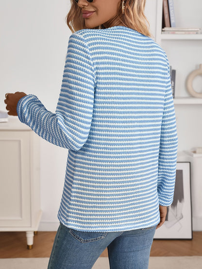 Women's Graphic Sweater - V-Neck Long Sleeve detail view