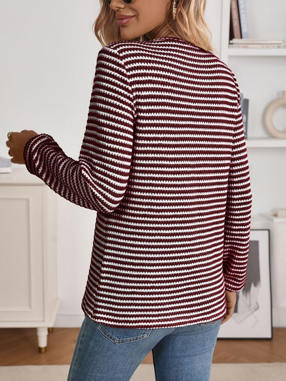 Women's Graphic Sweater - V-Neck Long Sleeve detail view