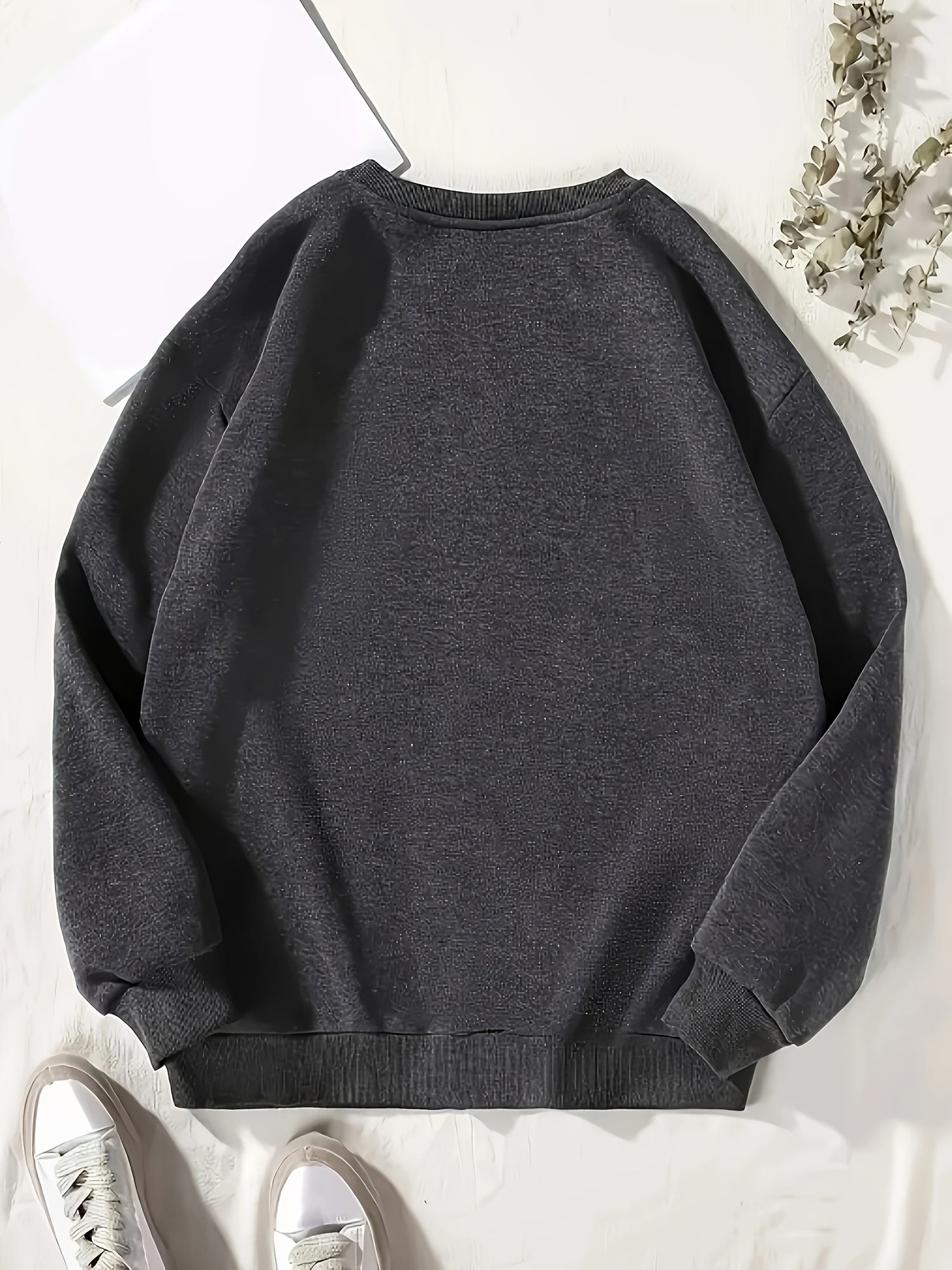 Women's Graphic Sweatshirt - Classic Neck Long Sleeve detail view
