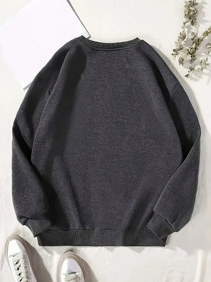Women's Graphic Sweatshirt - Classic Neck Long Sleeve detail view