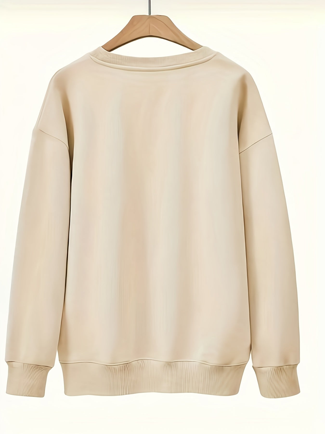 Women's Graphic Sweatshirt - Classic Neck Long Sleeve detail view