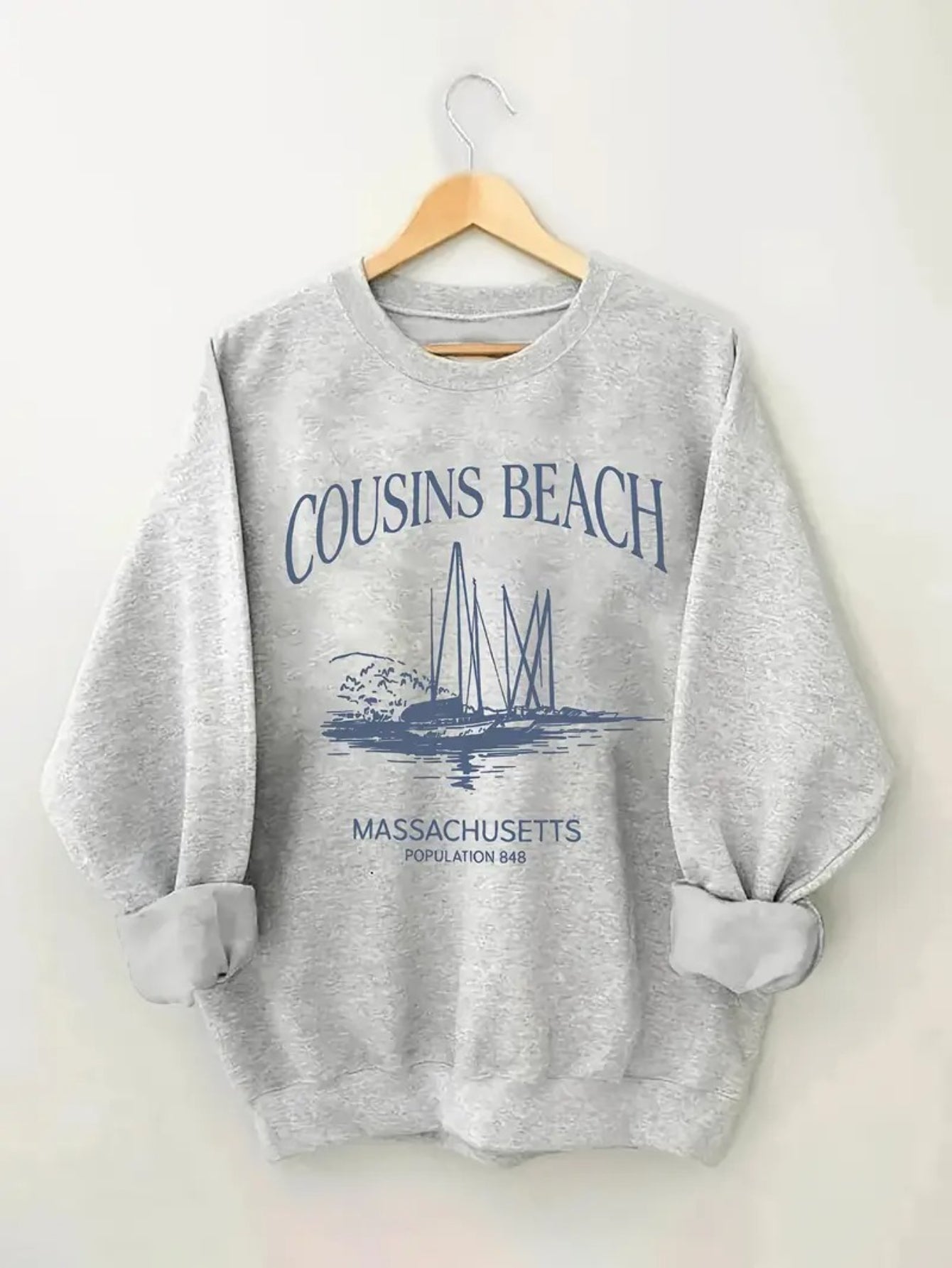 Women's Graphic Sweatshirt - Regular Fit Classic Neck – 3-Color Selection detail view