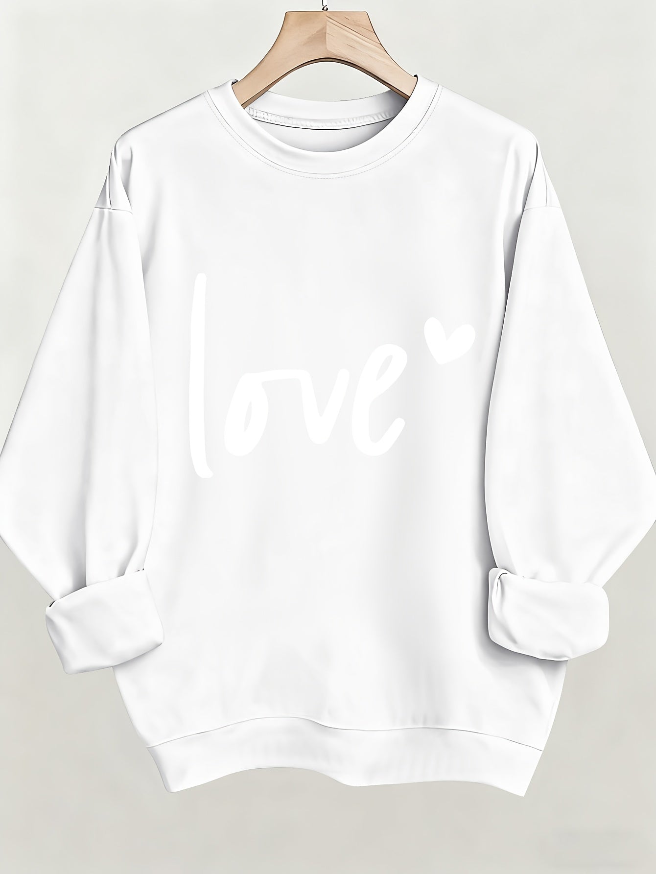 Women's Graphic Sweatshirt - Regular Fit Classic Neck – Red / Green – Red option – view 4