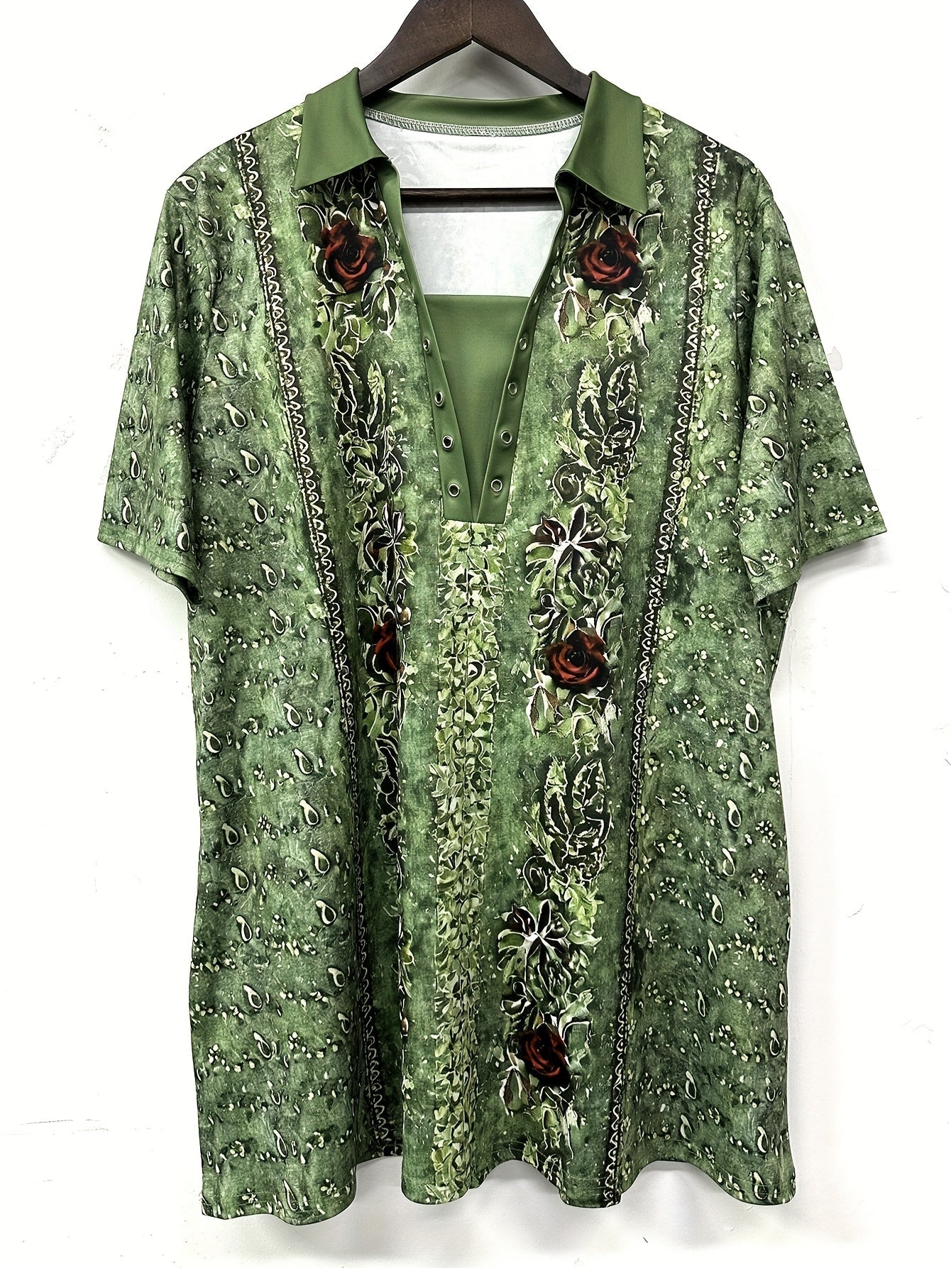 Women's Graphic T-Shirt - Floral Print detail view