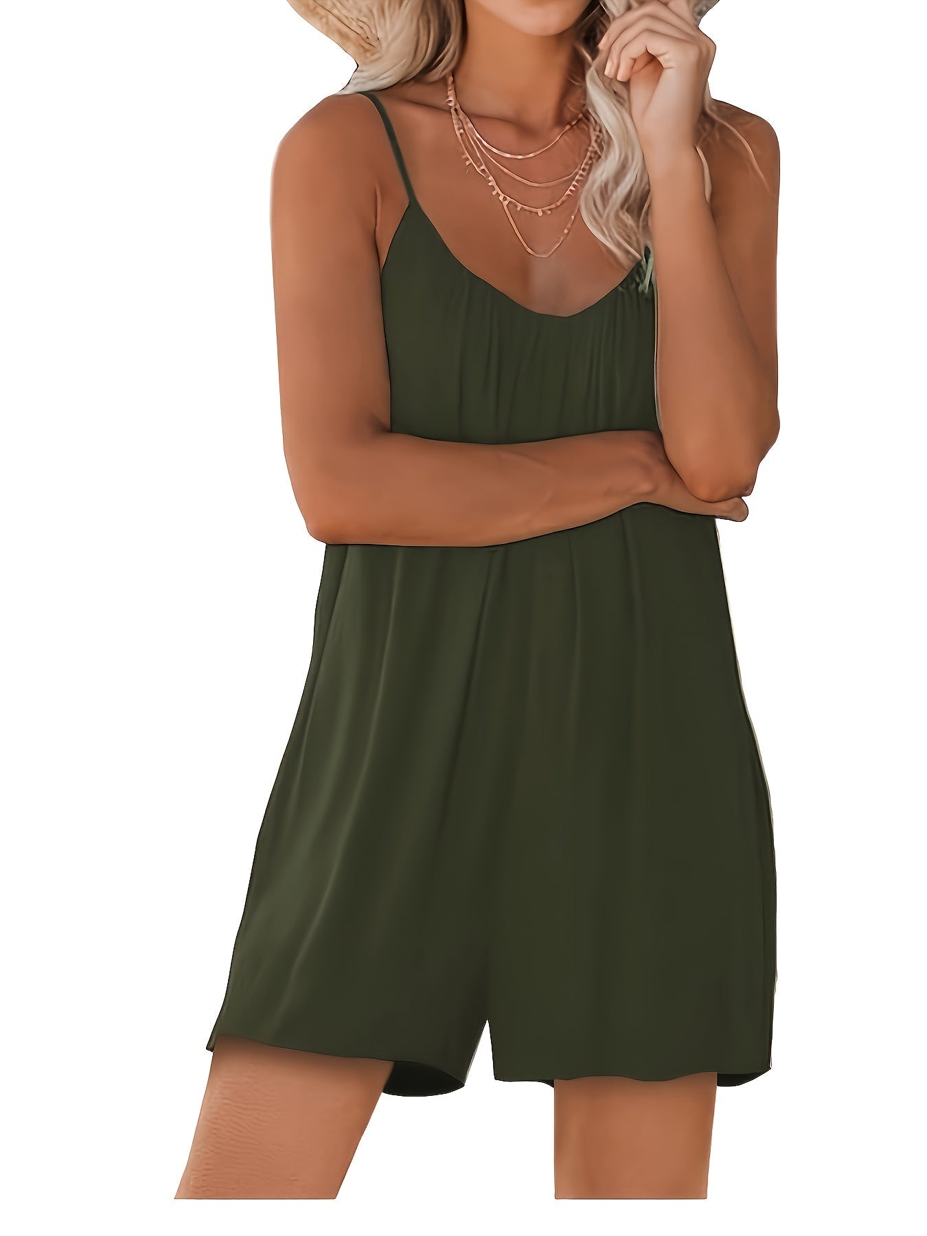 Women's Halter Dress 2-Pack - Lightweight Solid Colors detail view