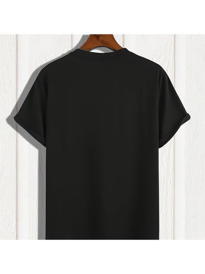 Women's Heart Graphic T-Shirt - Round Neck Short Sleeve – Black – view 8