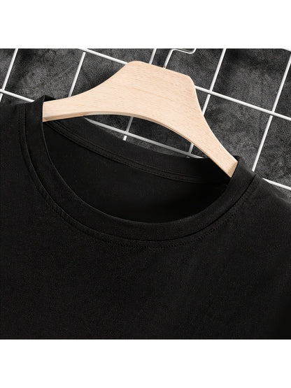 Women's Heart Graphic T-Shirt - Round Neck Short Sleeve – Black – view 11