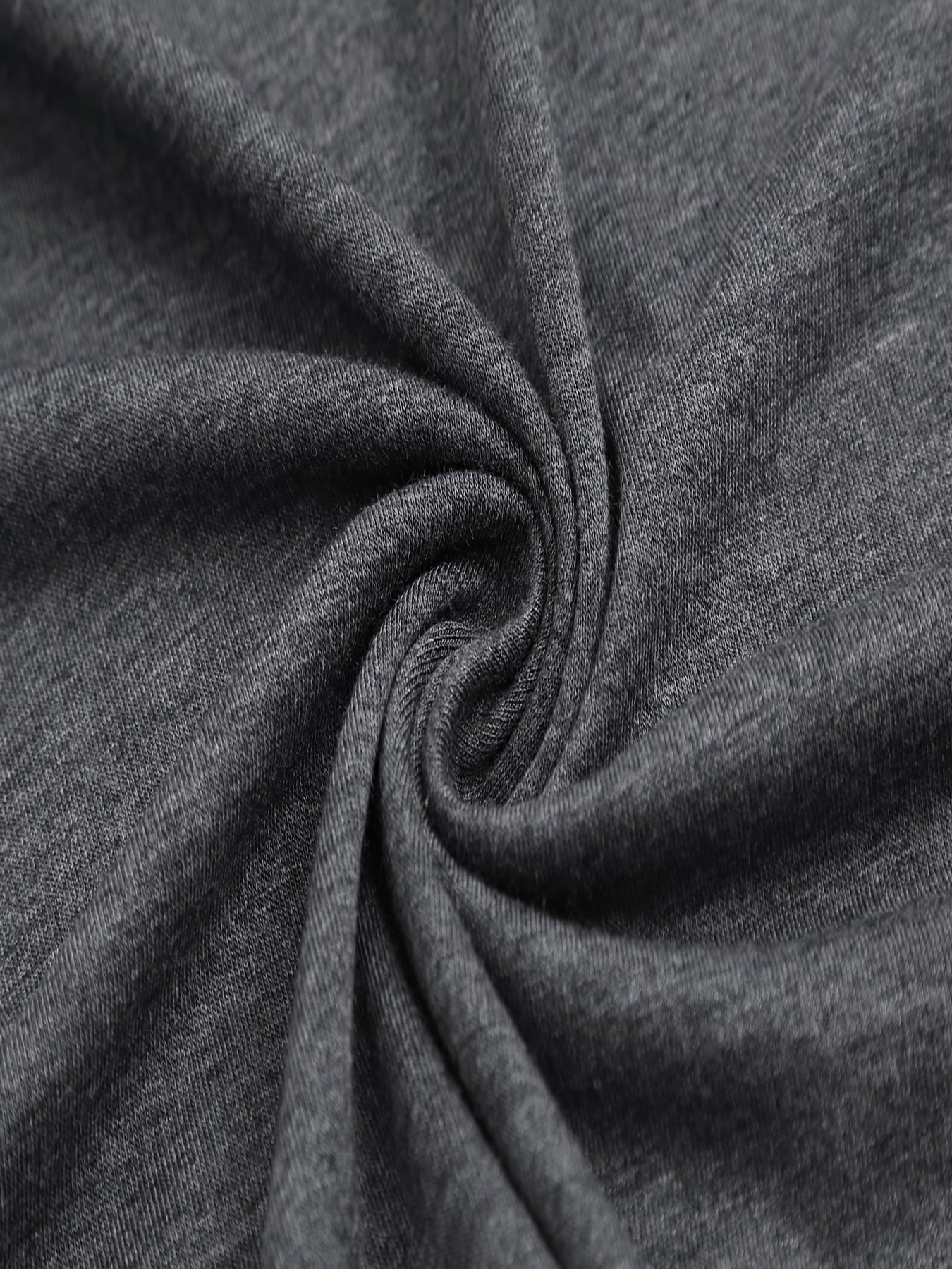 Women's Heart Graphic T-Shirt - Round Neck Short Sleeve – Dark Gray detail view