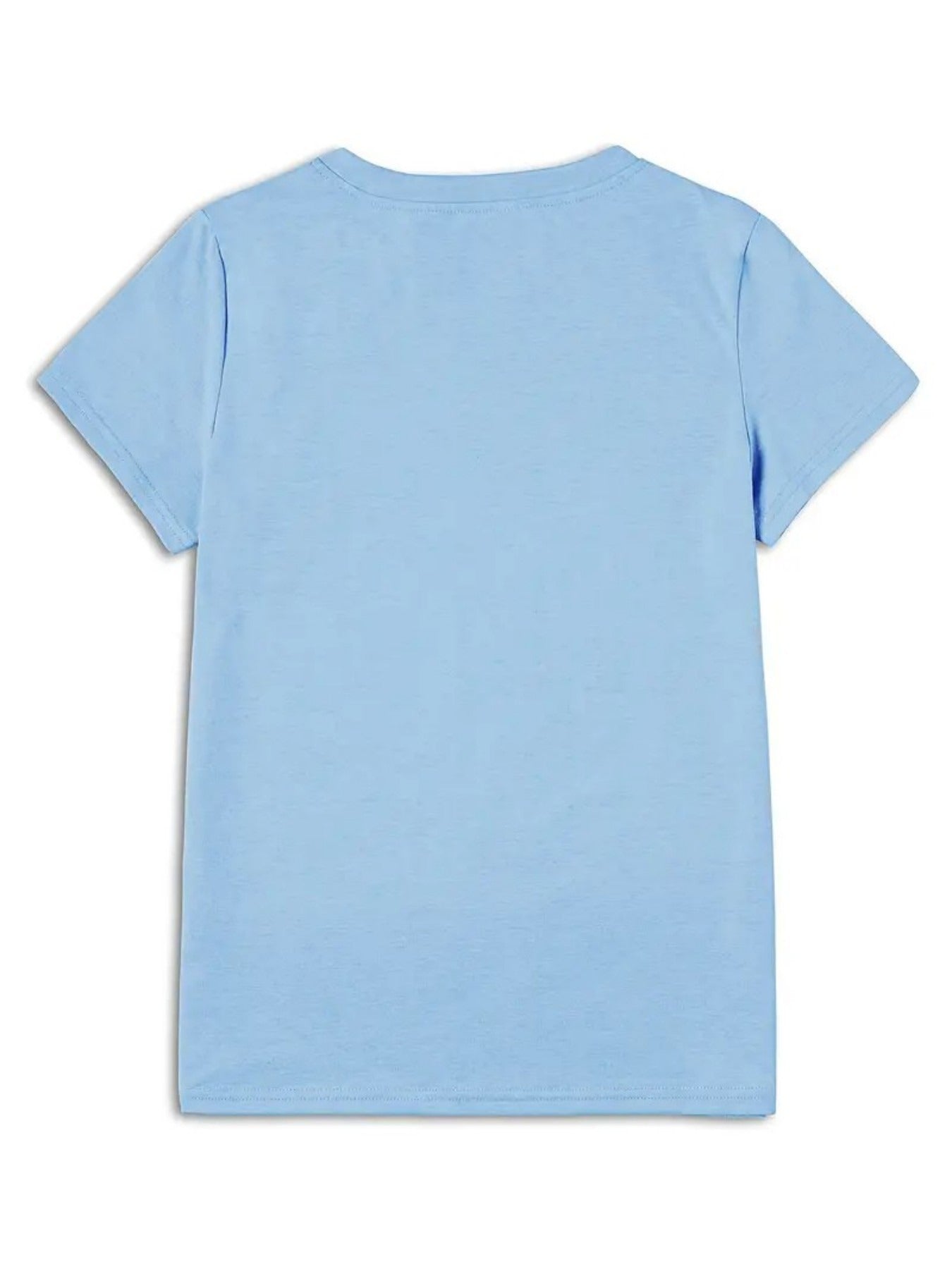 Women's Heart Print T-Shirt - Round Neck Short Sleeve detail view