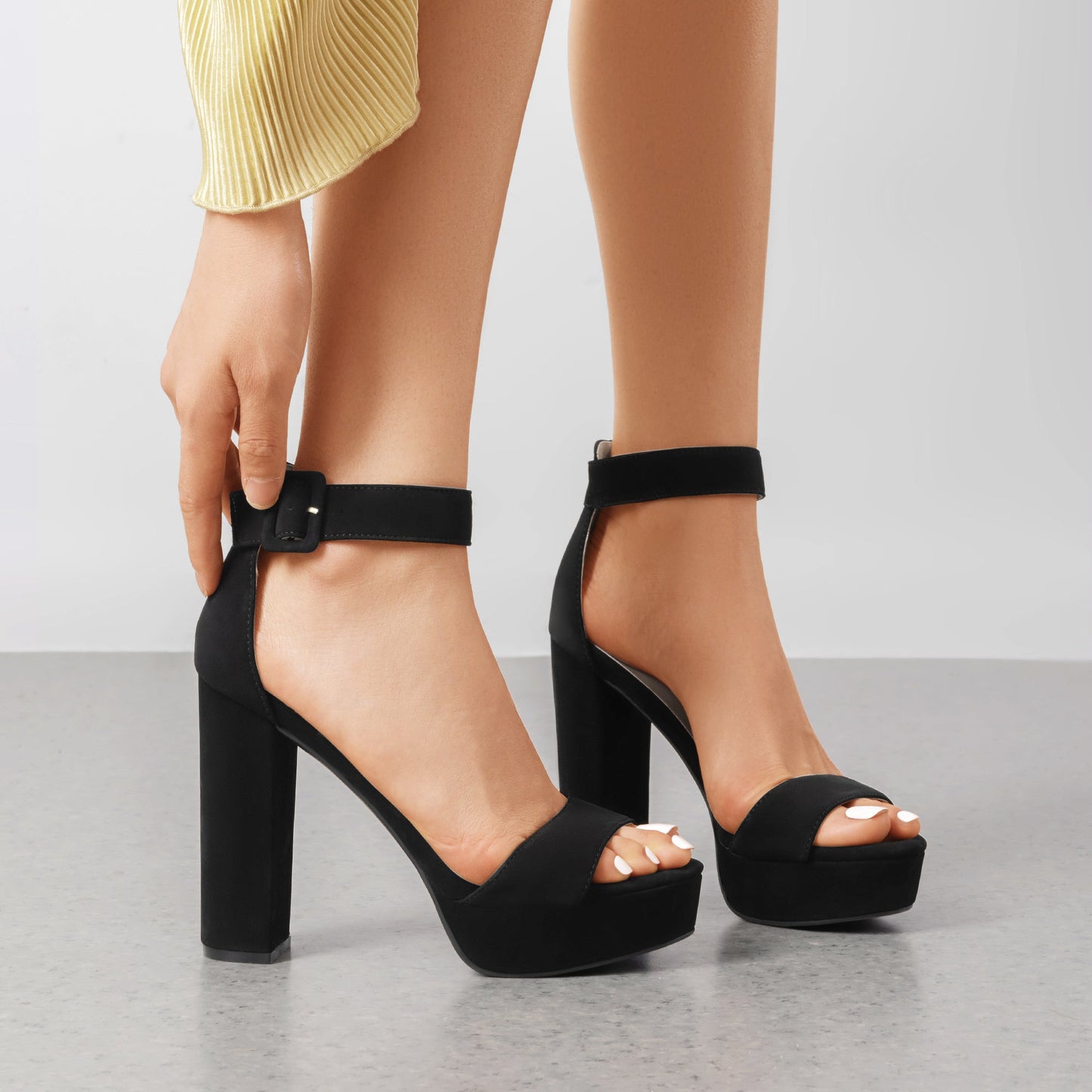 Women's Heeled Sandals – Platform for Work & Events – view 5