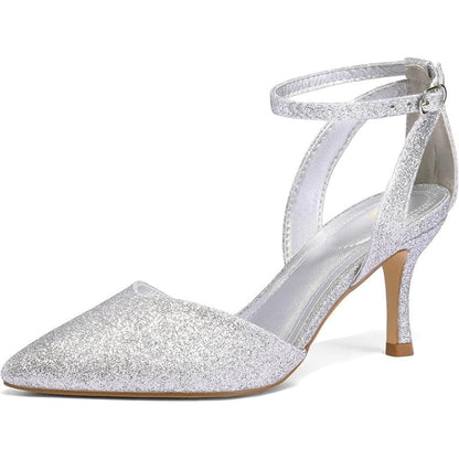 Women's Heels & Pumps - Comfort Fit for Everyday Wear - Signature Style – White option – view 7