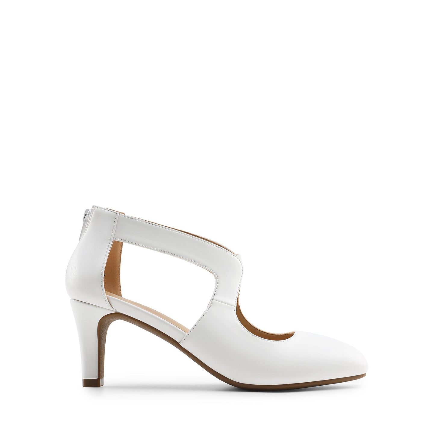Women's Heels & Pumps - Comfort Fit for Everyday Wear – White – view 2