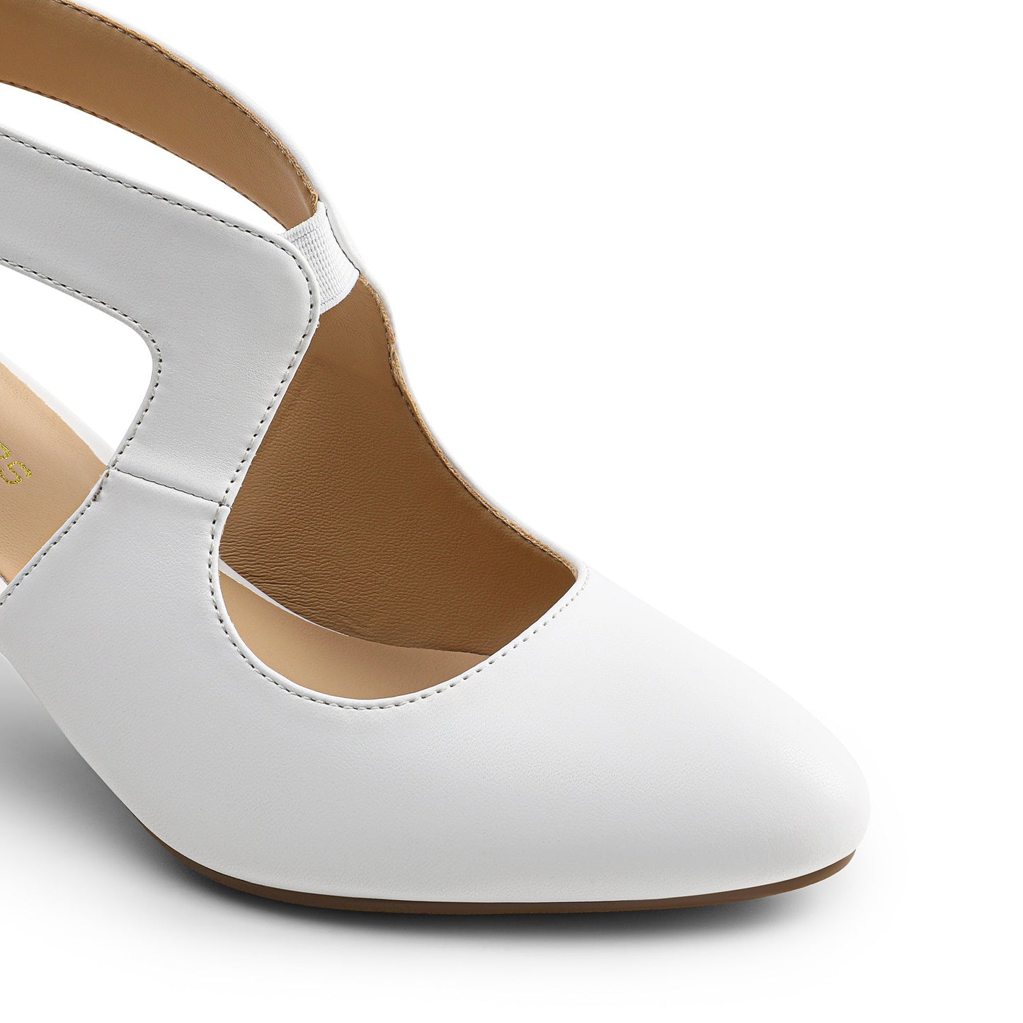 Women's Heels & Pumps - Comfort Fit for Everyday Wear – White – view 3