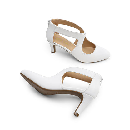 Women's Heels & Pumps - Comfort Fit for Everyday Wear – White – view 5