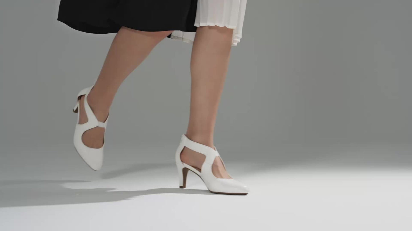 Women's Heels & Pumps - Comfort Fit for Everyday Wear – White – view 8