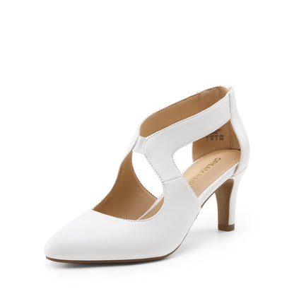 Women's Heels & Pumps - Comfort Fit for Everyday Wear – White – White option – main product image