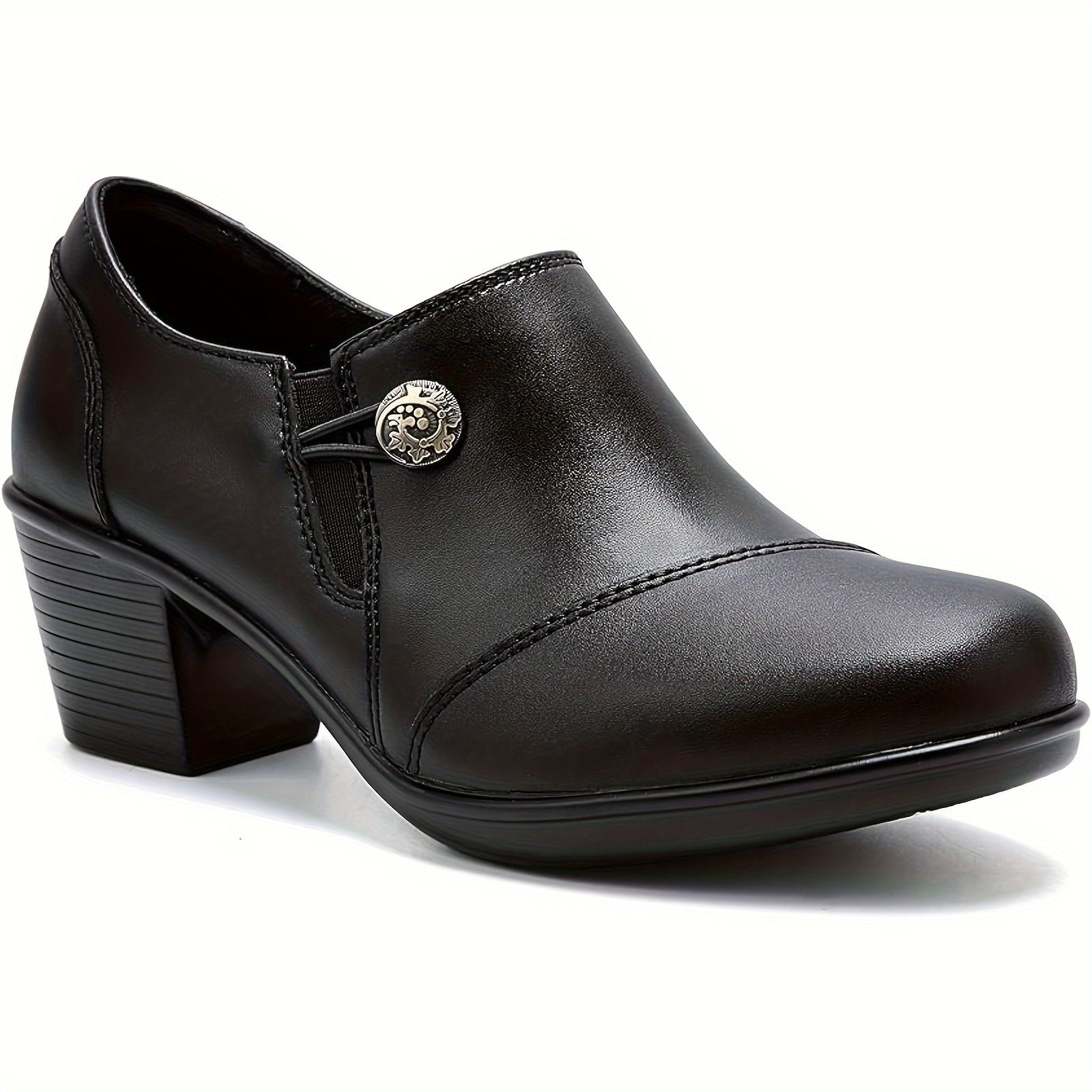 Women's Heels & Pumps – Comfort Fit for Work & Events – Black / Brown – Black option – main product image