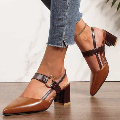 Women's Heels & Pumps – Comfort Fit for Work & Events – Brown – view 4