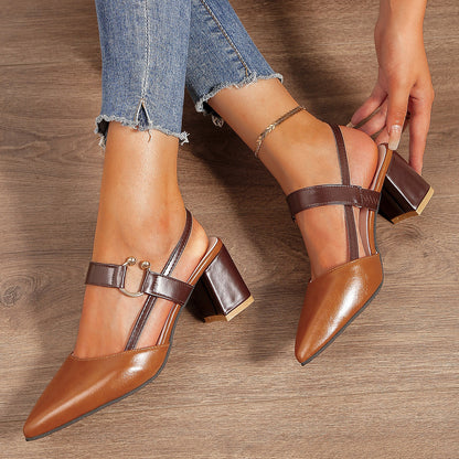 Women's Heels & Pumps – Comfort Fit for Work & Events – Brown – Brown option – main product image