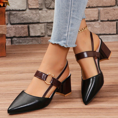 Women's Heels & Pumps – Comfort Fit for Work & Events – Brown – Brown option – view 3