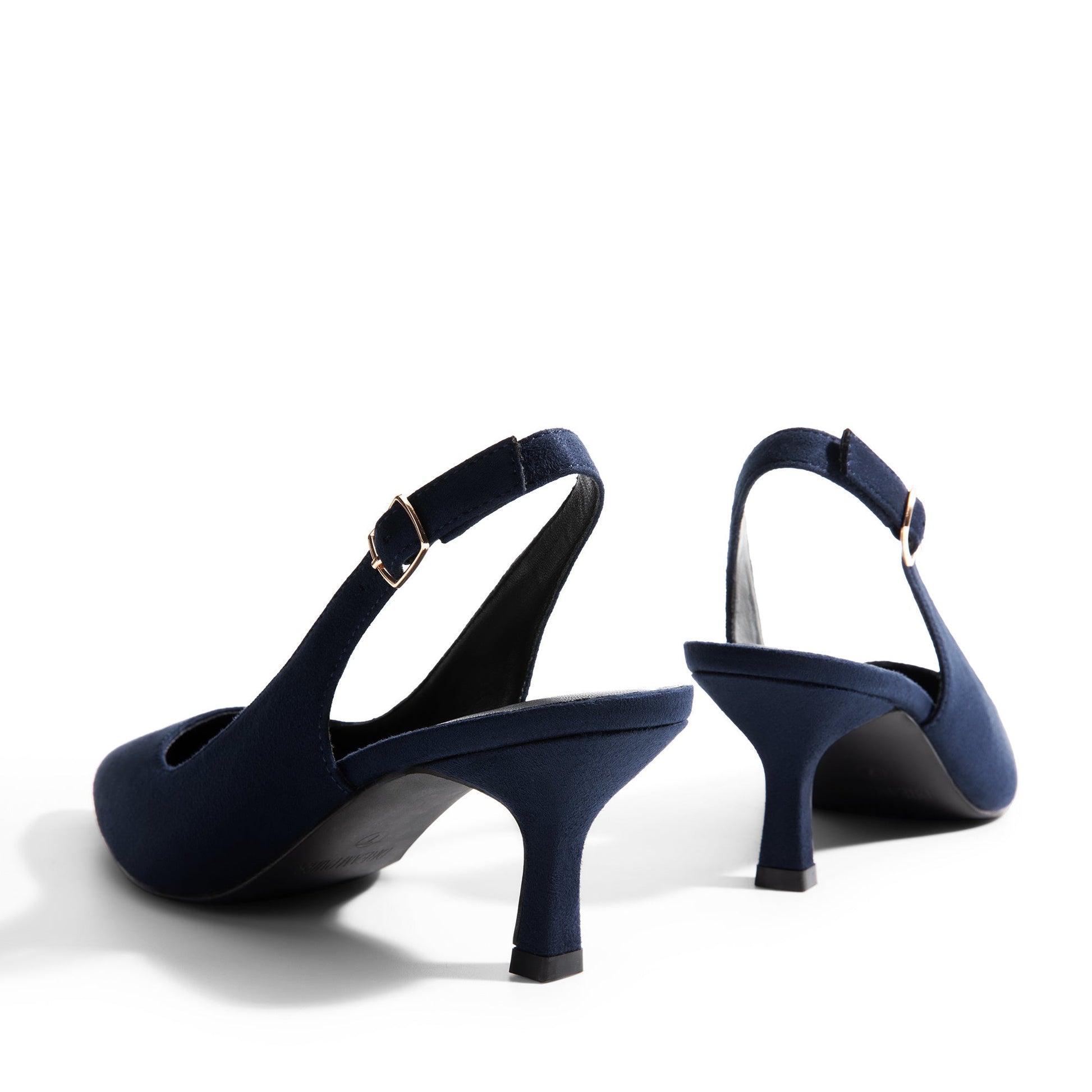 Women's Heels & Pumps – Comfort Fit for Work & Events – Navy Blue / Black – view 19