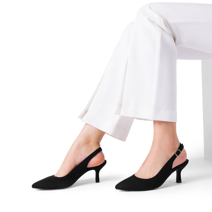 Women's Heels & Pumps – Comfort Fit for Work & Events – Navy Blue / Black – view 27