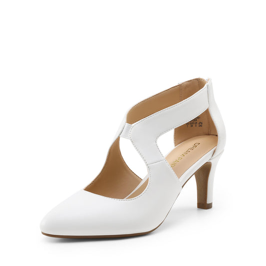Women's Heels & Pumps – Comfort Fit for Work & Events – White – White option – main product image