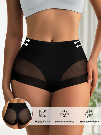 Women's High-Waist Briefs - Solid Color Everyday Comfort – view 10