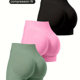 3PCS-Black Pink Green