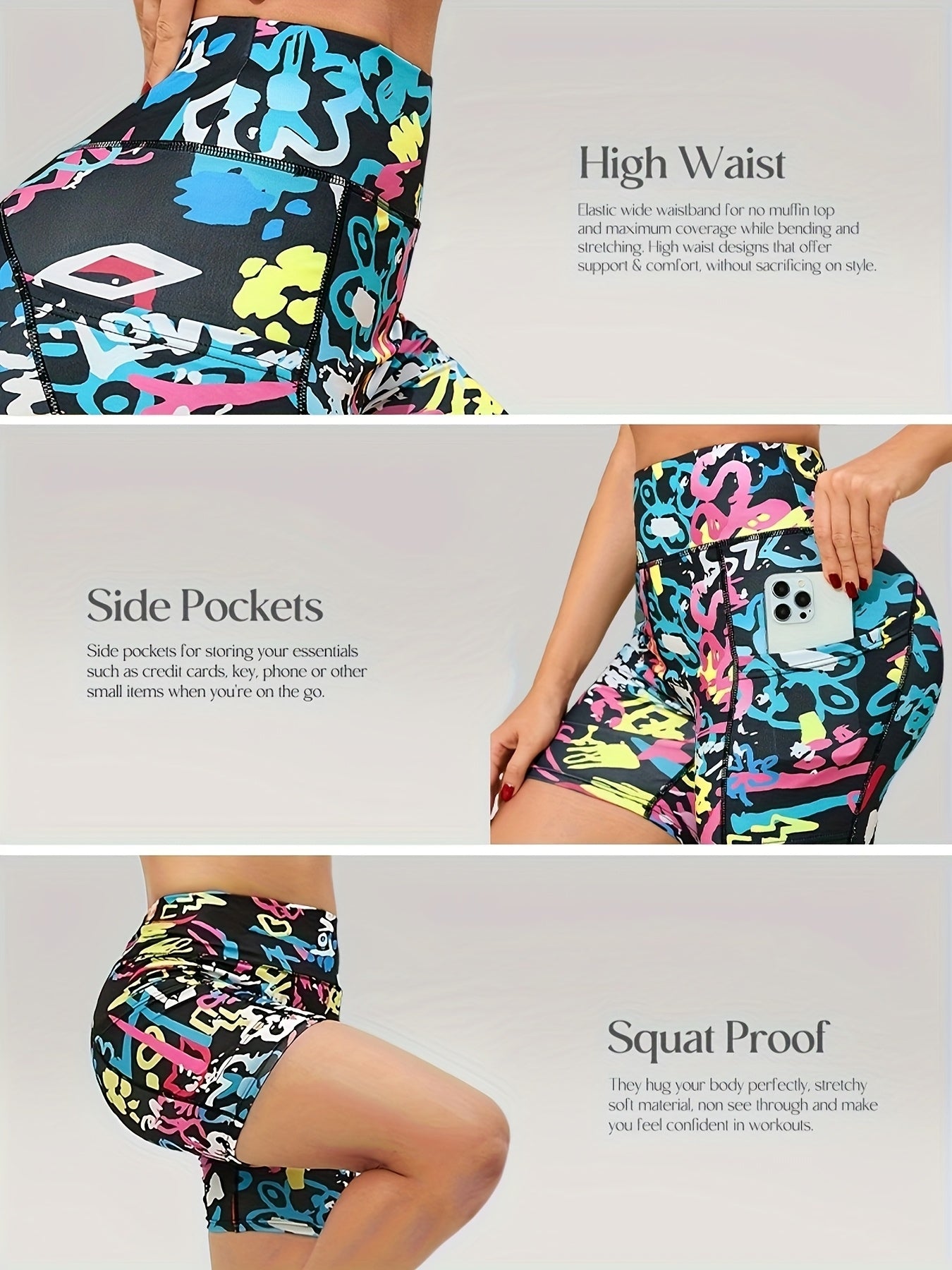 Women's High-Waist Casual Shorts - Pockets Tie-Dye – view 9