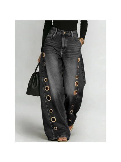 Women's High-Waist Jeans - Black – Black option – view 3