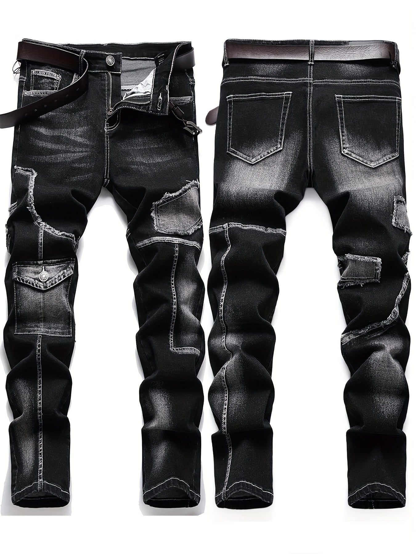 Women's High-Waist Jeans - Black Weekend – view 4