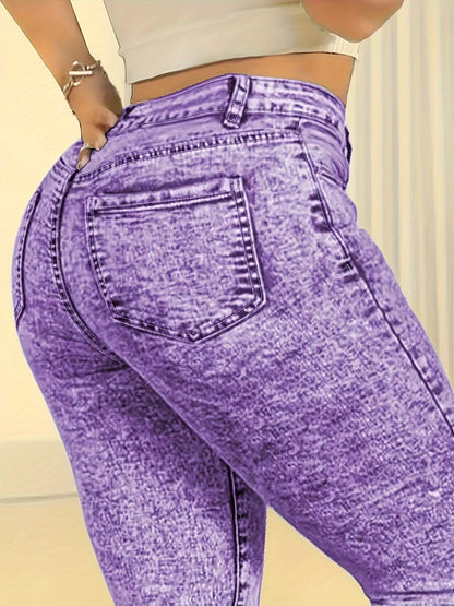 Women's High-Waist Jeans - Light Blue detail view