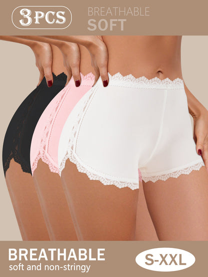 Women's High-Waist Seamless Briefs - Lace Daily Comfort – main product image