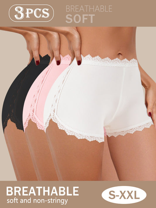Women's High-Waist Seamless Briefs - Lace Daily Comfort – main product image