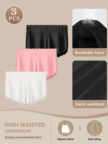 Women's High-Waist Seamless Briefs - Lace Daily Comfort – view 10