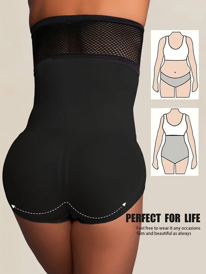 Women's High-Waist Shapewear Briefs - Butt Lift Plus Size Body – Light Beige Colorway 16005 – view 18