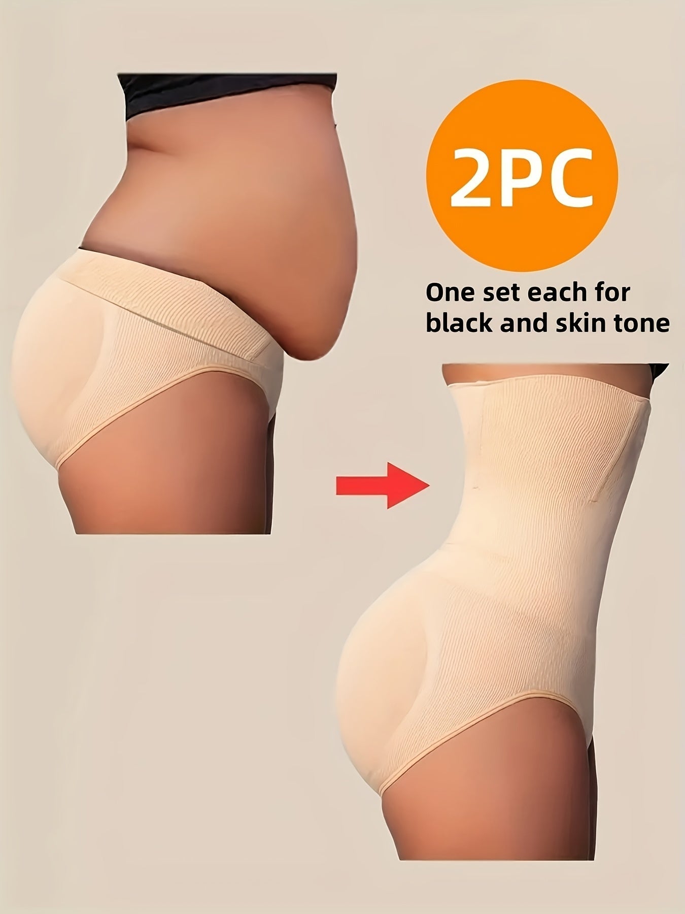 Women's High-Waist Shapewear Briefs - Butt Lift Plus Size Body Smoothing – main product image