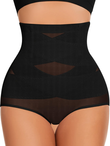 Women's High-Waist Shapewear Briefs - Butt Lift Plus Size Body Smoothing, Apricot – view 11