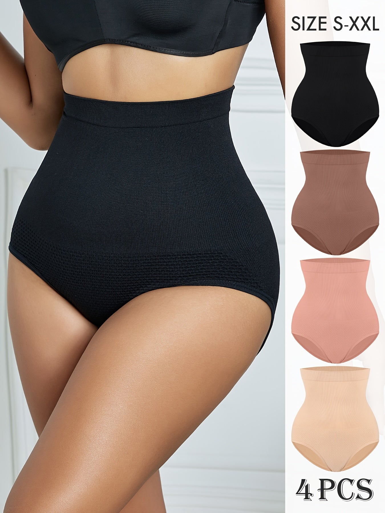 Women's High-Waist Shapewear Briefs - High-Waist Fit – Colorway 78053 – view 7