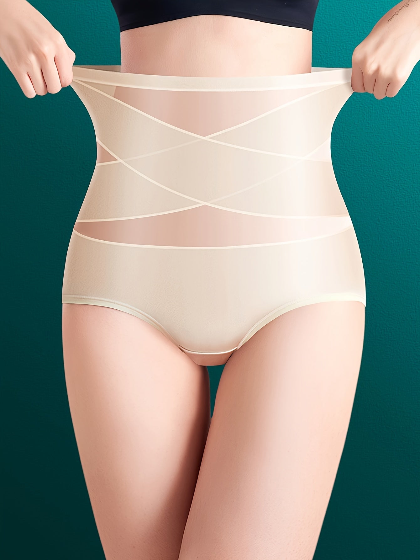 Women's High-Waist Shapewear Briefs - High-Waist Fit – Colorway 96645 – view 9