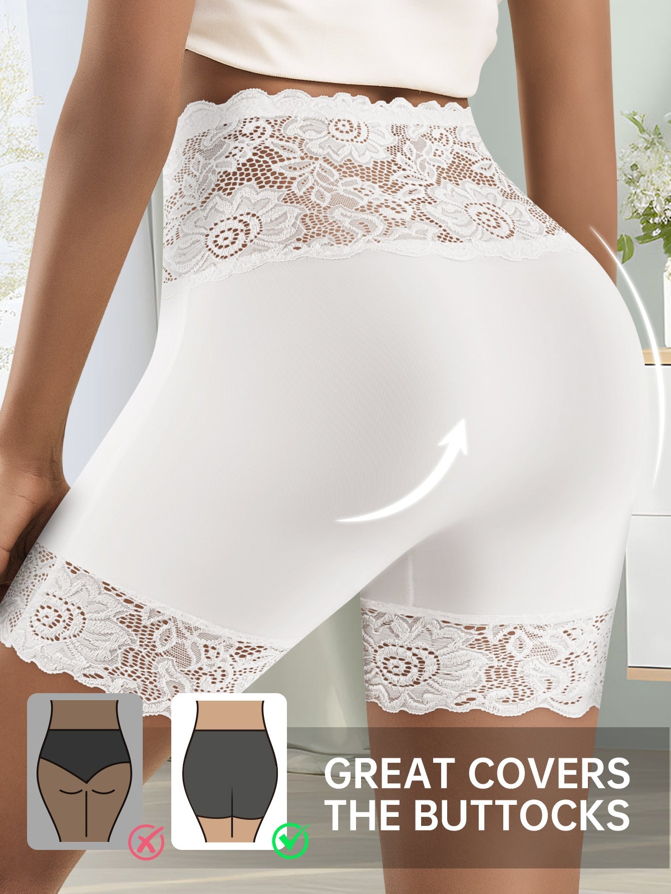 Women's High-Waist Shapewear Briefs - Lace Tummy-Control Smoothing – Sizes S–XXL – view 9